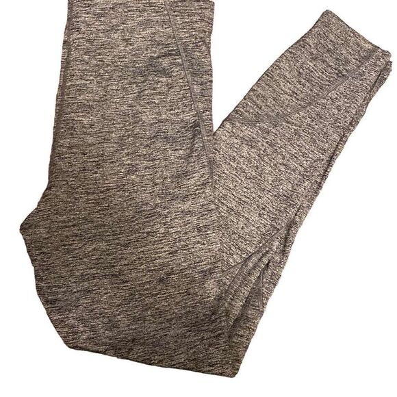 Forever21 Full Length High Waisted Compression Athletic Leggings Heathered Grey - Picture 1 of 5